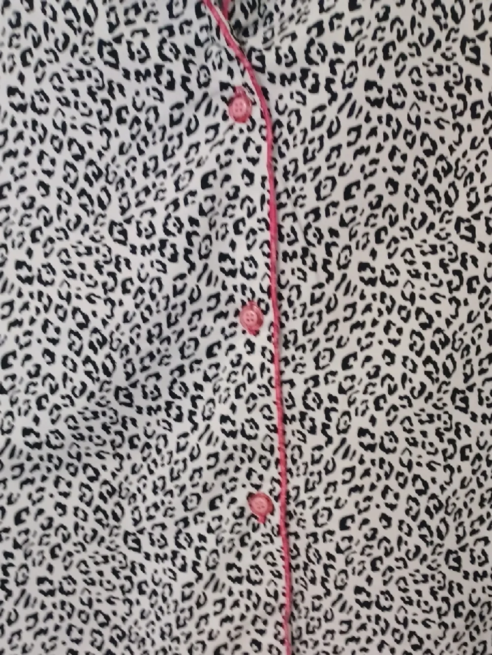 Josie By Natori Sz M, Floral Accent Black & White Pajama Set_5